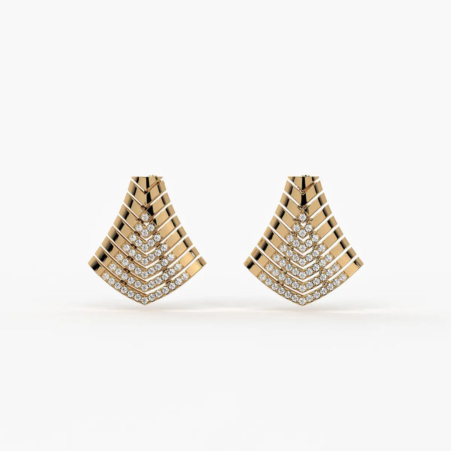 Tapered Chevron Spike Pendant