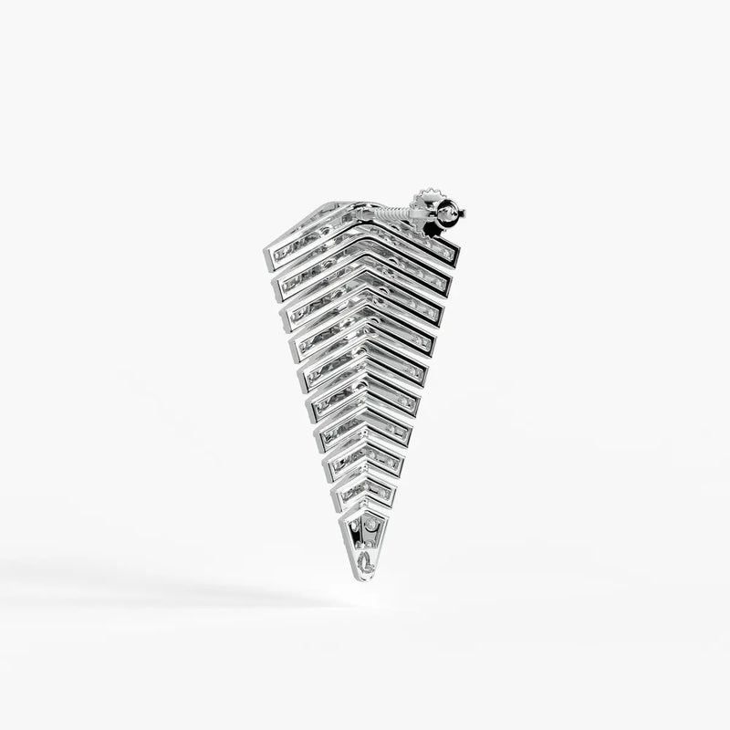 Chevron Stack Ear Climber Earrings