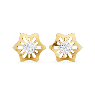 Floris Cluster Diamond Earrings