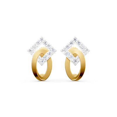 Mira Interlinked Diamond Earrings