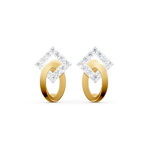 Mira Interlinked Diamond Earrings