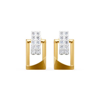 Mira Geometric Diamond Earrings
