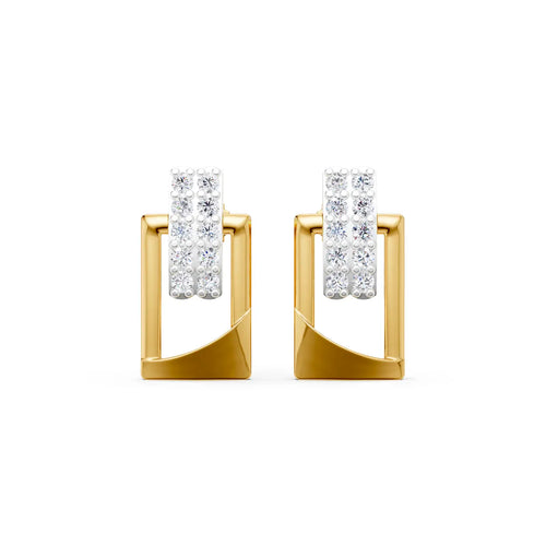 Mira Geometric Diamond Earrings