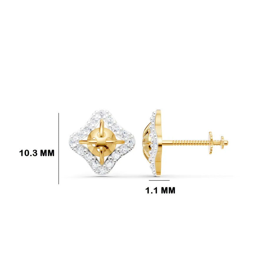 Zoya Compass Diamond Earrings