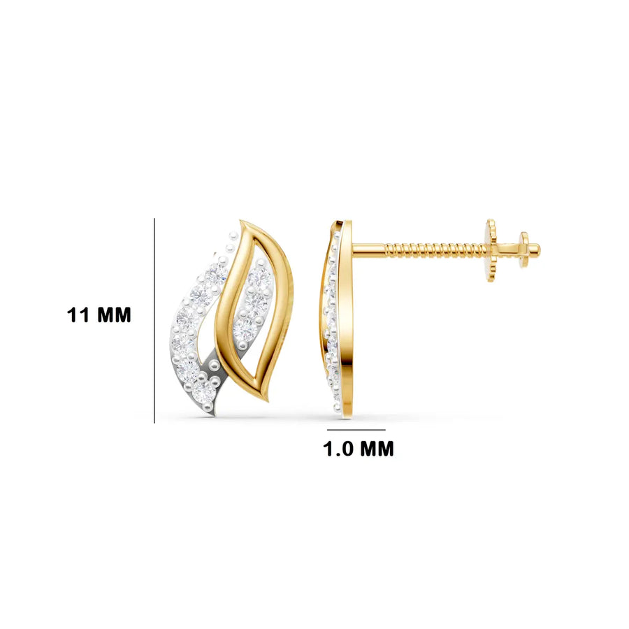 Neva Entwined Diamond Earrings