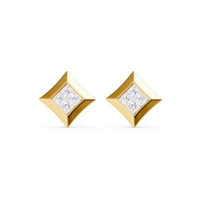 Lyra Rhombus Diamond Earrings