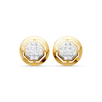 Kyveli Octagon Diamond Earrings