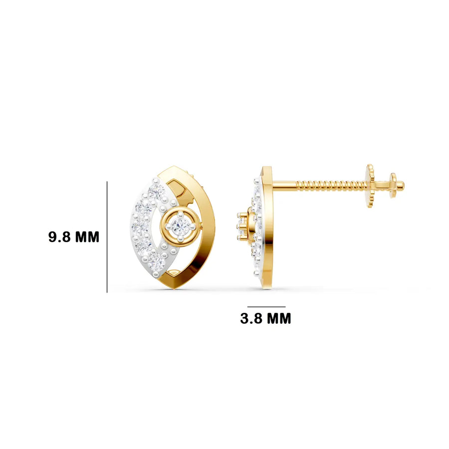 Kaira Floating Diamond Earrings