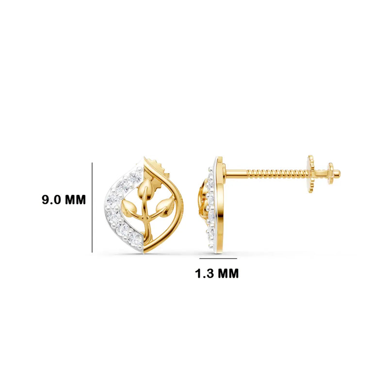 Eden Branch Diamond Earrings