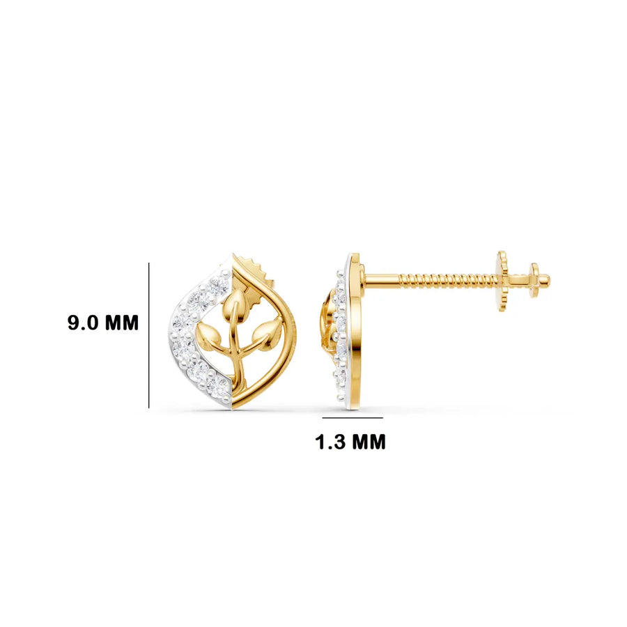 Eden Branch Diamond Earrings