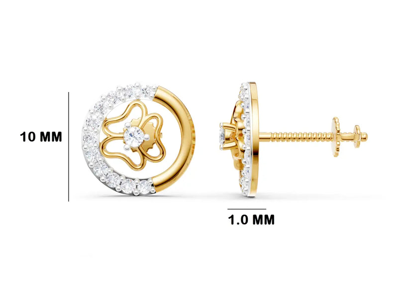 Lumina Floral Diamond Earrings