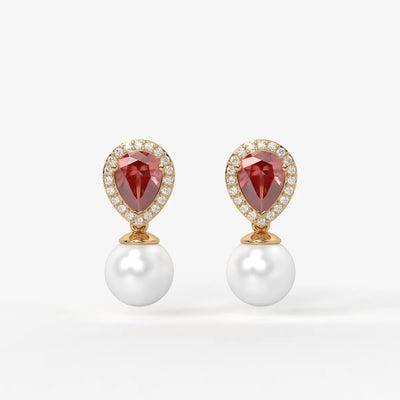 Aurevia Dewdrop Halo Earrings