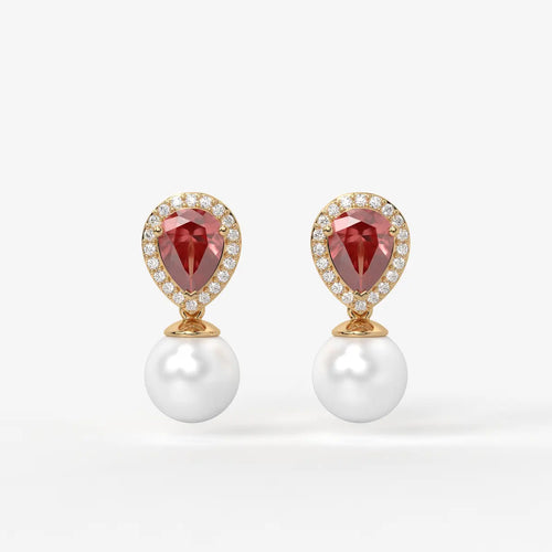 Aurevia Dewdrop Halo Earrings