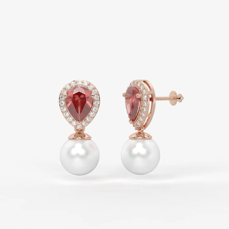 Aurevia Dewdrop Halo Earrings