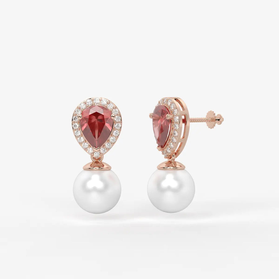 Aurevia Dewdrop Halo Earrings