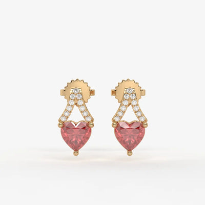 Elarique Sweetheart Dangle Earrings