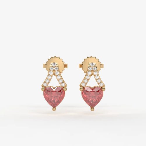 Elarique Sweetheart Dangle Earrings