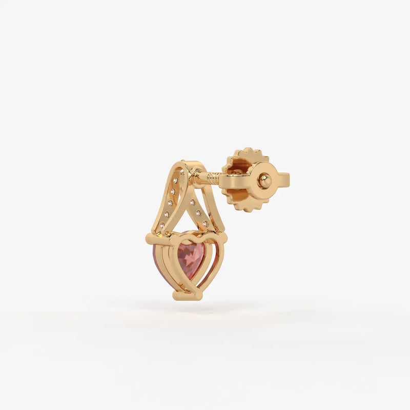 Elarique Sweetheart Dangle Earrings