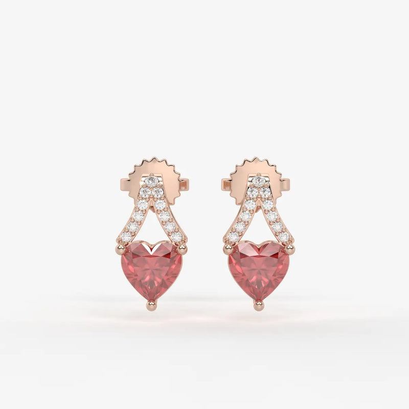Elarique Sweetheart Dangle Earrings