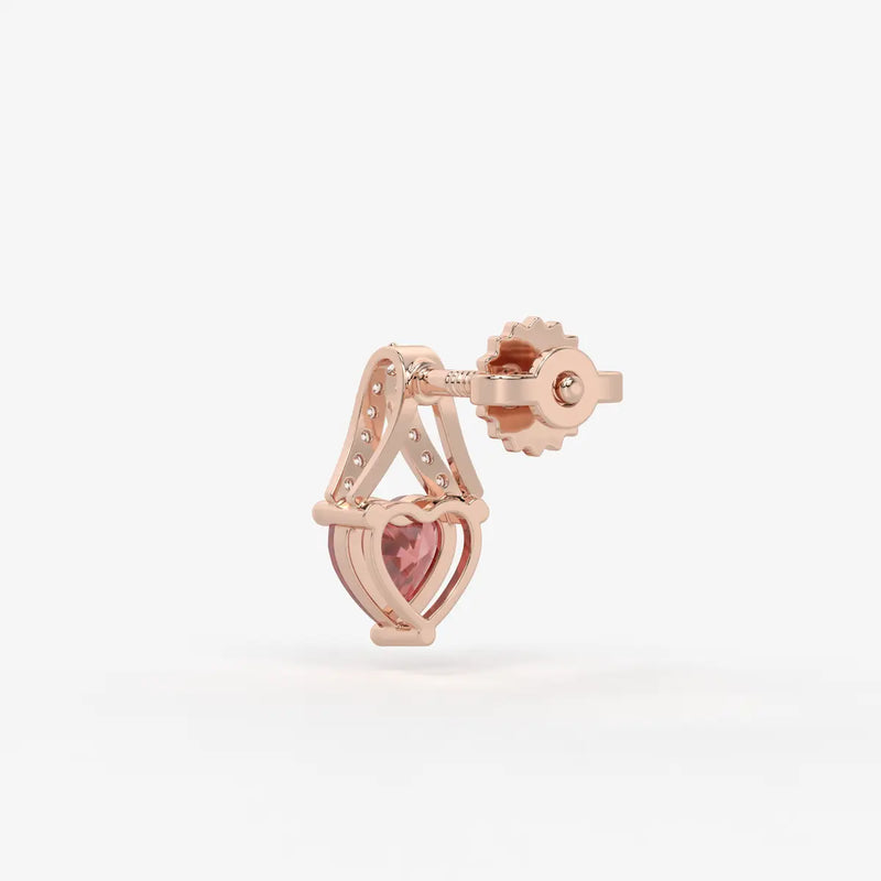 Elarique Sweetheart Dangle Earrings