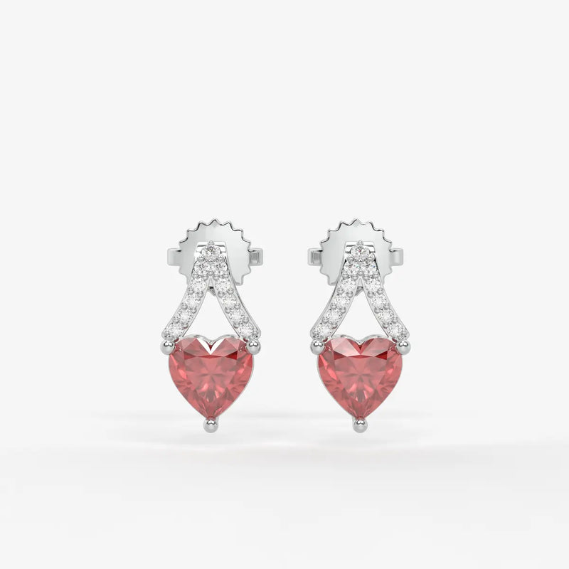 Elarique Sweetheart Dangle Earrings